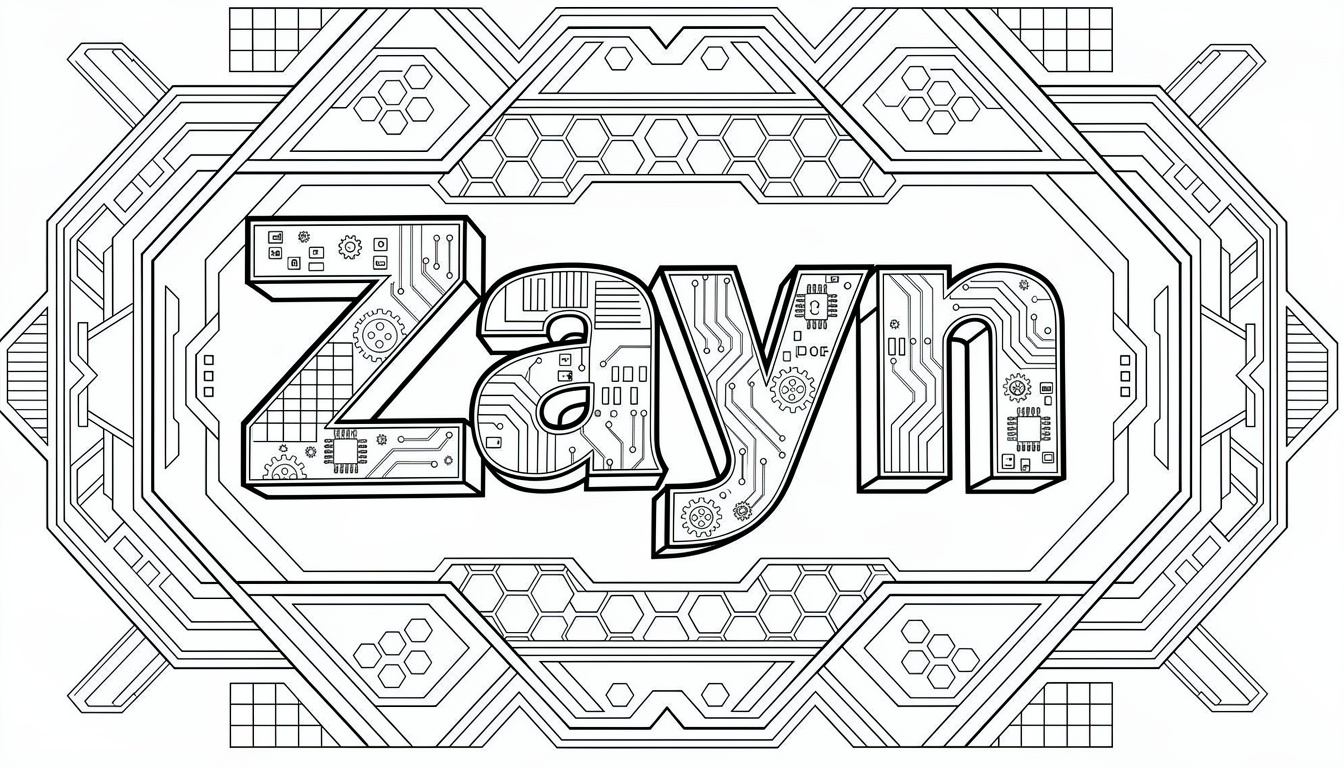 Zayn ぬりえ | 無料PDFダウンロード | Colorazen