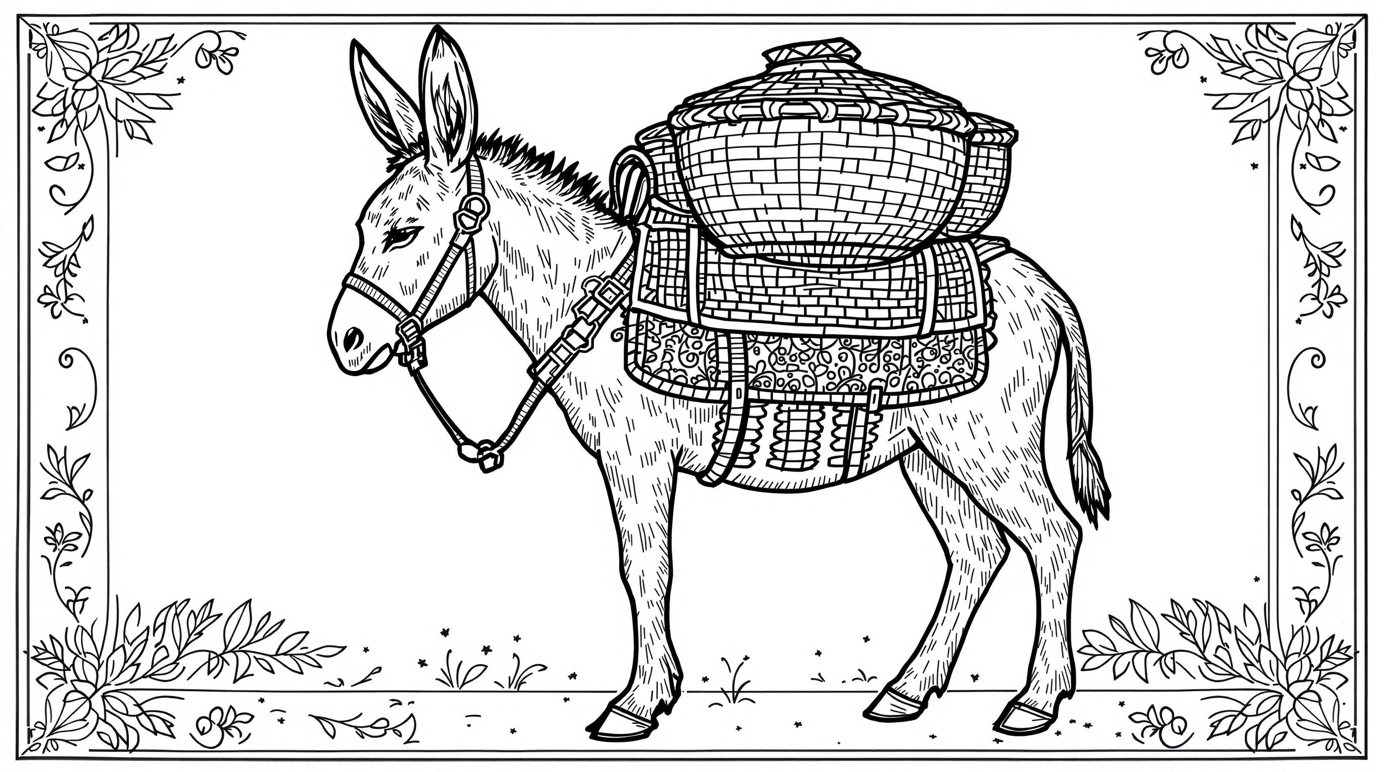 Vintage mann med trillebår | gratis fargeleggingsark til utskrift, image size:2752x1536