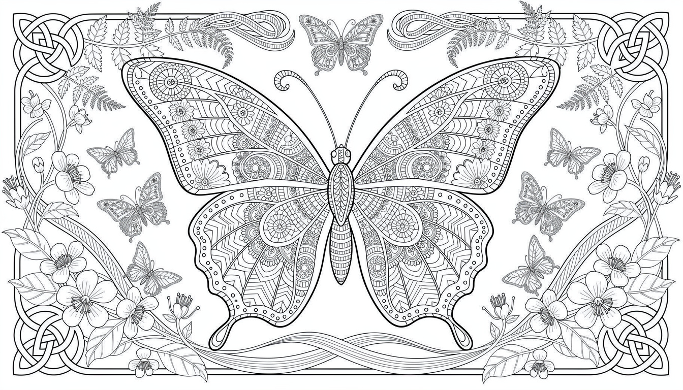 Butterfly Mandala Coloring Page | Free PDF | Colorazen