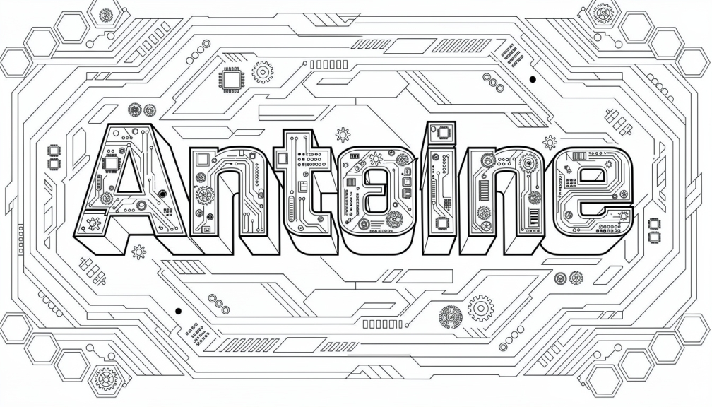 Antoine Coloring Page - Free Printable Name Template