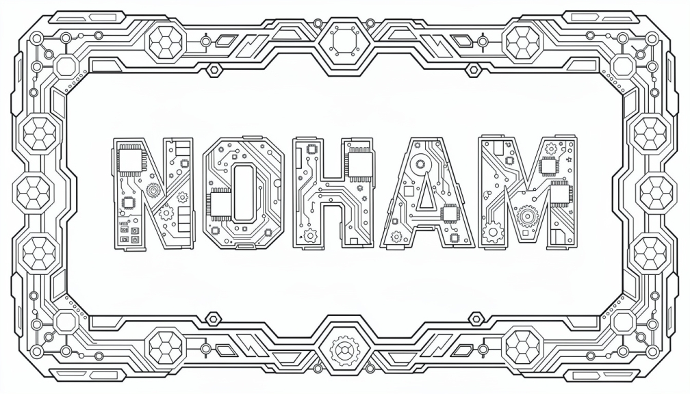 Noham Coloring Page - Free Printable Name Template