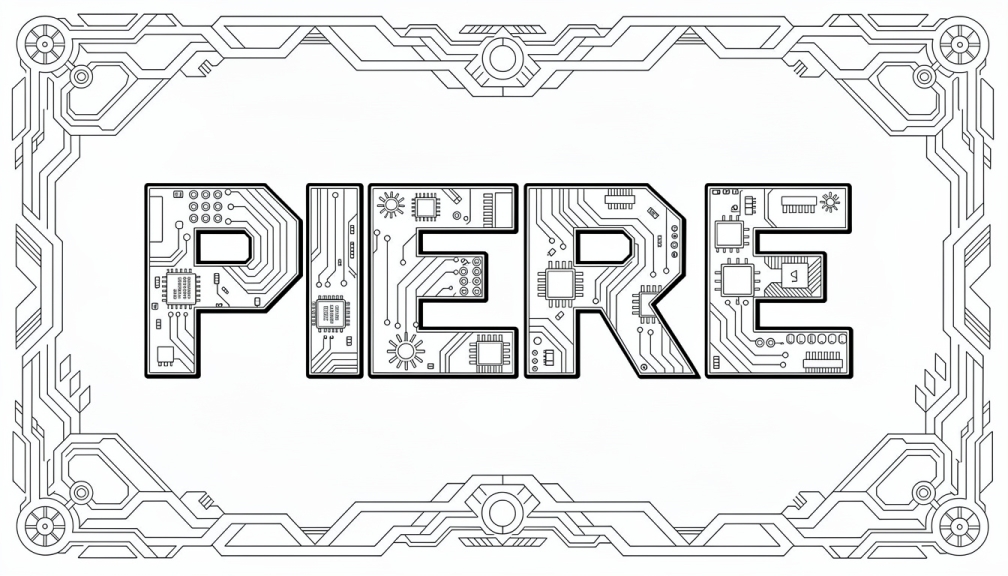 Pierre Coloring Page - Free Printable Name Template