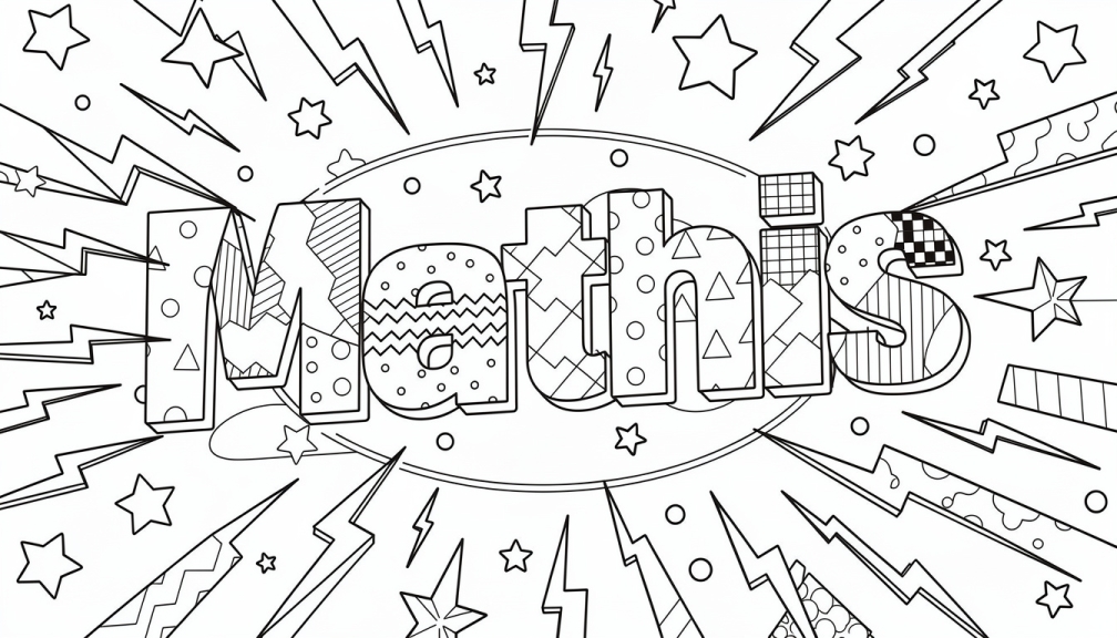 Mathis Coloring Page - Free Printable Name Template