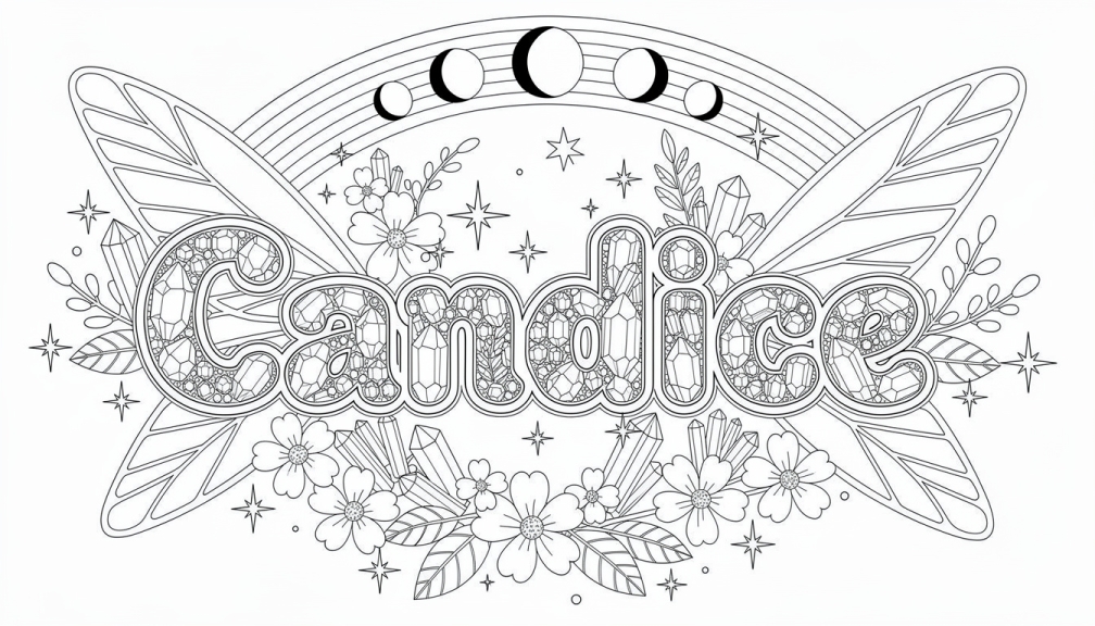 Candice Coloring Page - Free Printable Name Template