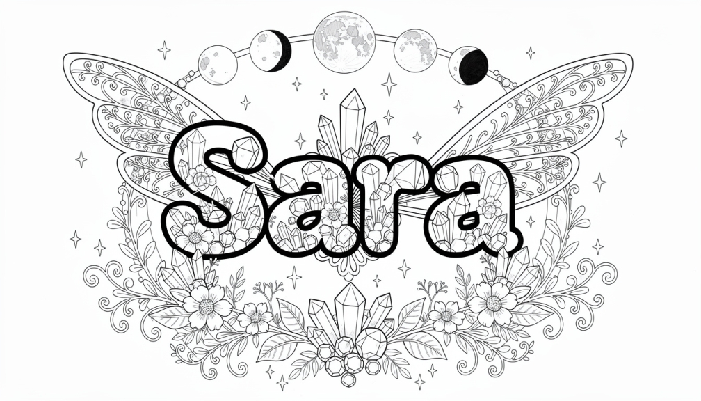 Sara Coloring Page - Free Printable Name Template