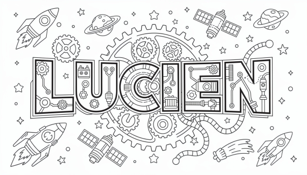 Lucien Coloring Page - Free Printable Name Template