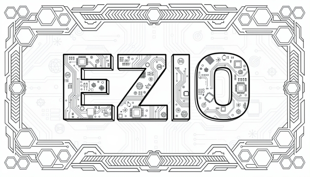 Ezio Coloring Page - Free Printable Name Template