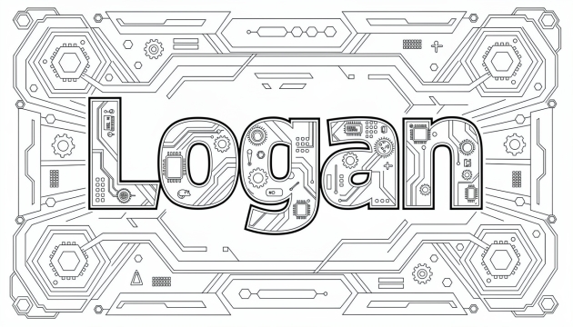 Logan Coloring Page - Free Printable Name Template