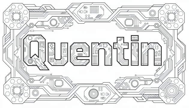 Q Harfi ile İsimler Boyama Sayfaları