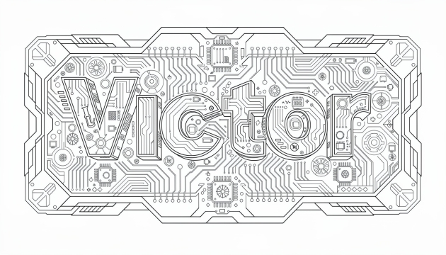 Victor Coloring Page - Free Printable Name Template