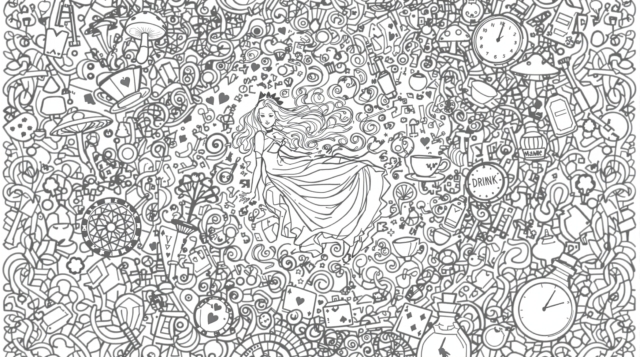 Alice in Wonderland Coloring Pages
