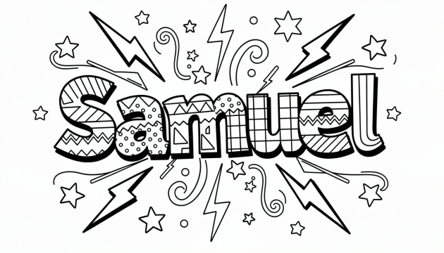 Samuel Coloring Page - Free Printable Name Template