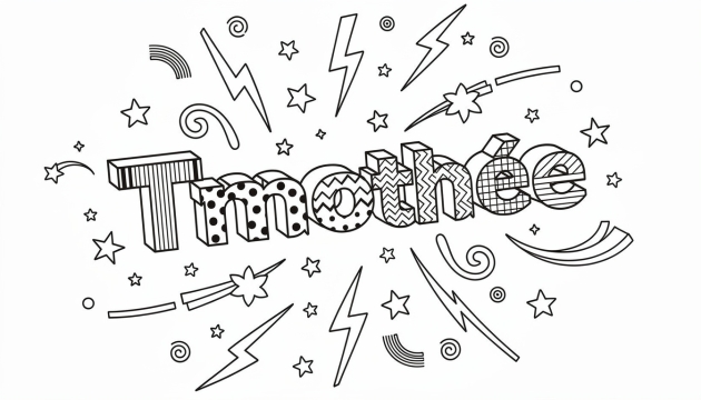 Timothée Coloring Page - Free Printable Name Template