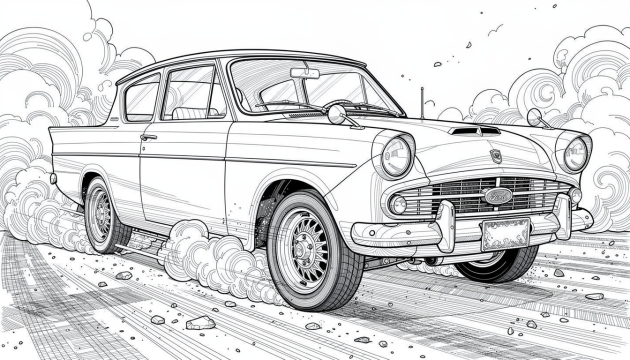 Transportmedel Målarbilder