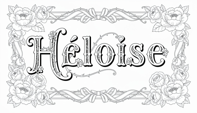 Héloïse Coloring Page - Free Printable Name Template