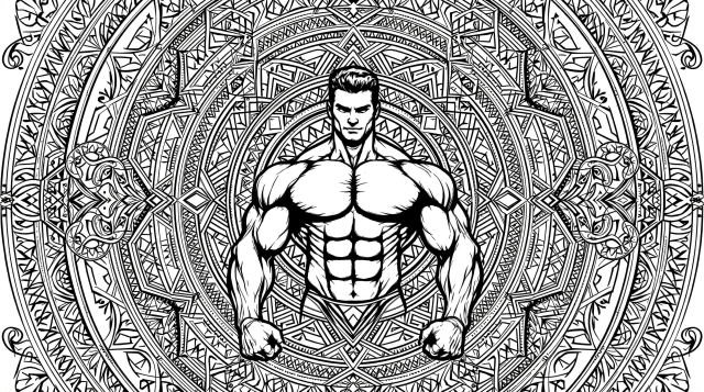 癒しのマンダラ塗り絵のぬりえ