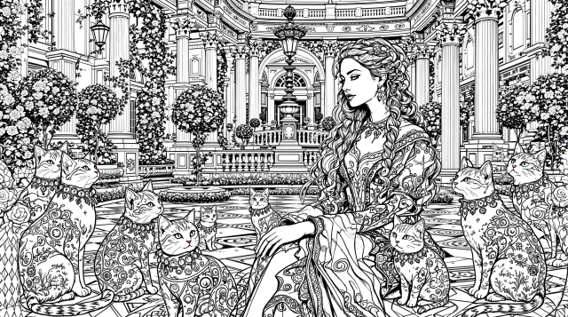 ミケランジェロのぬりえ