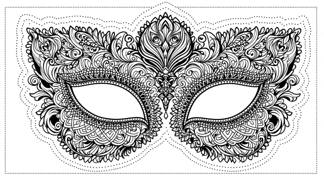 カーニバルのぬりえ