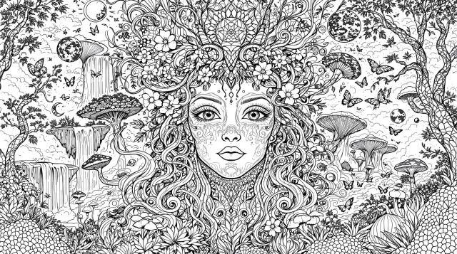Dream Worlds Coloring Pages