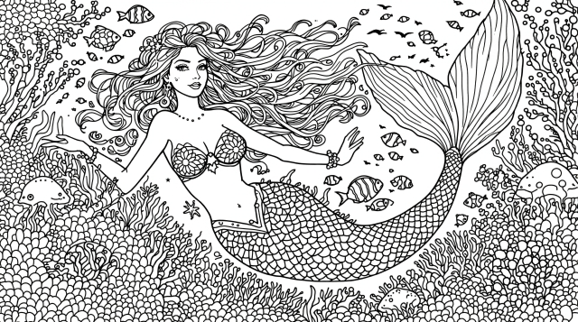 Underwater Fantasy Coloring Pages