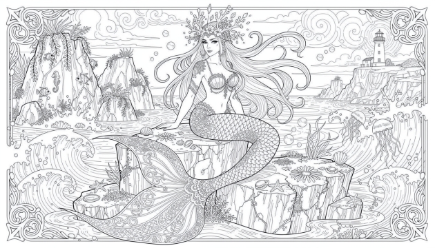 Ausmalbilder Magische Kreaturen