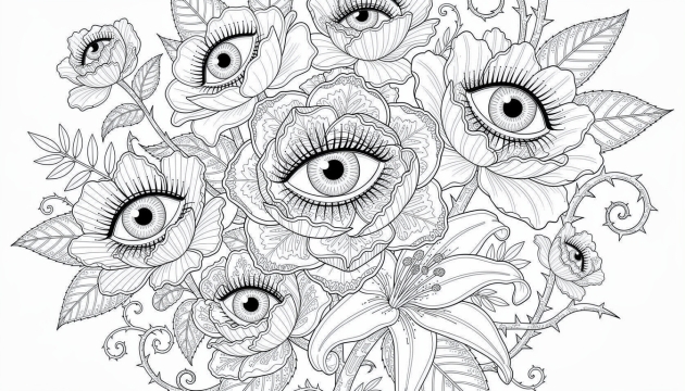 Blomsterhaver Malebilleder