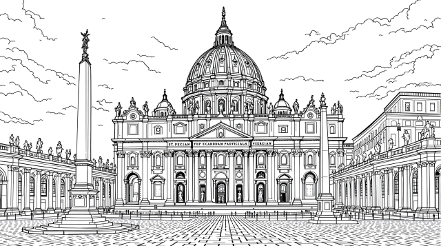 Desenhos para colorir Monumentos Famosos