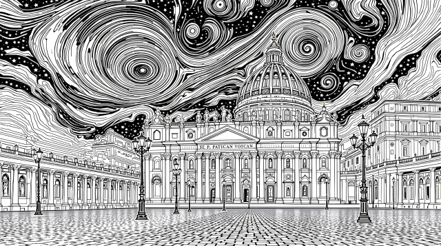 Desenhos para colorir Arquitetura