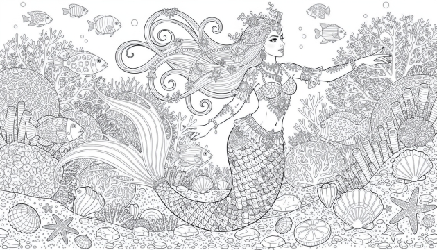 Ausmalbilder Unterwasser-Fantasie