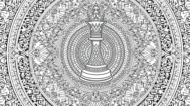 ケルティック・マンダラのぬりえ