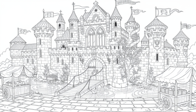 Desenhos para colorir Arquitetura